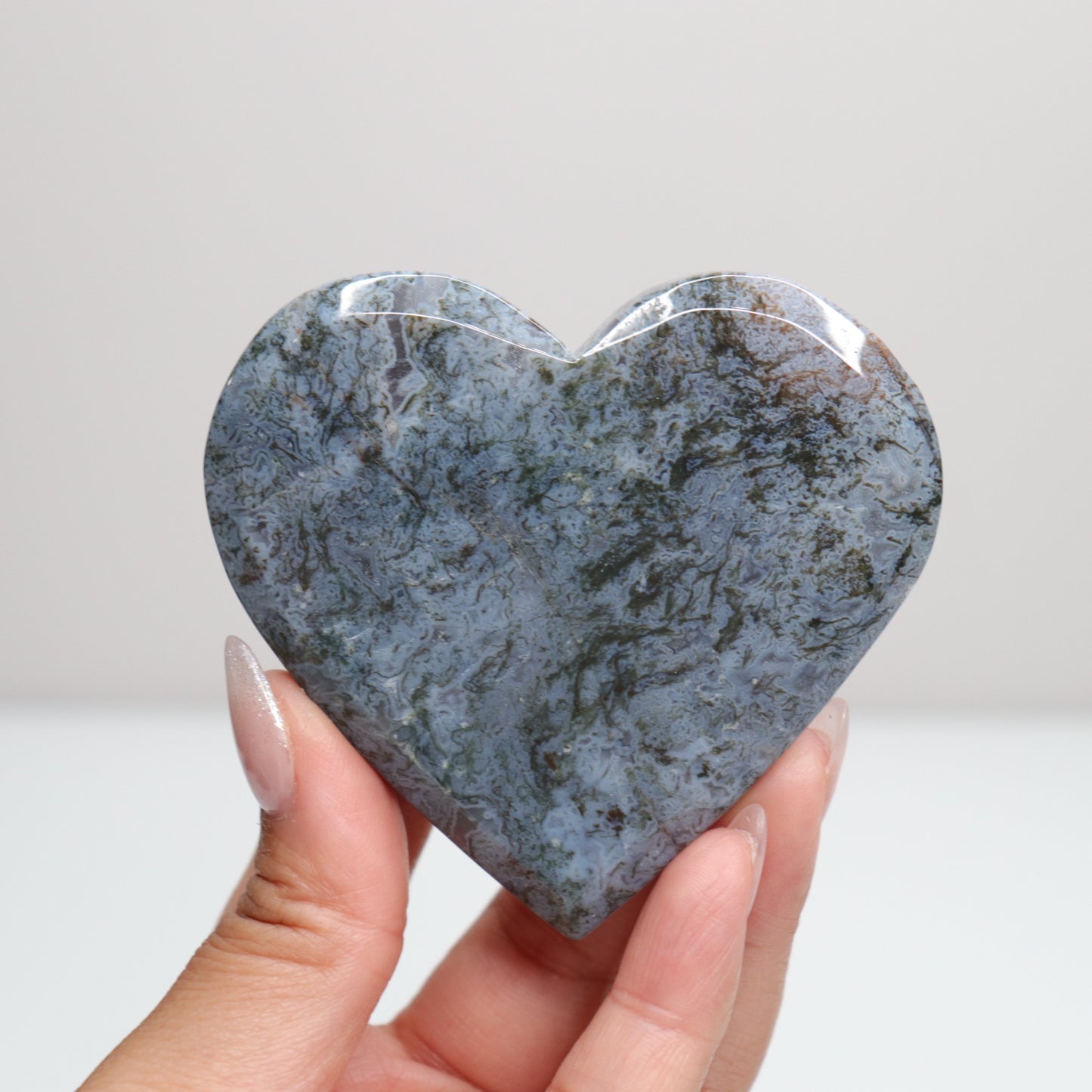 Moss Agate Heart | I
