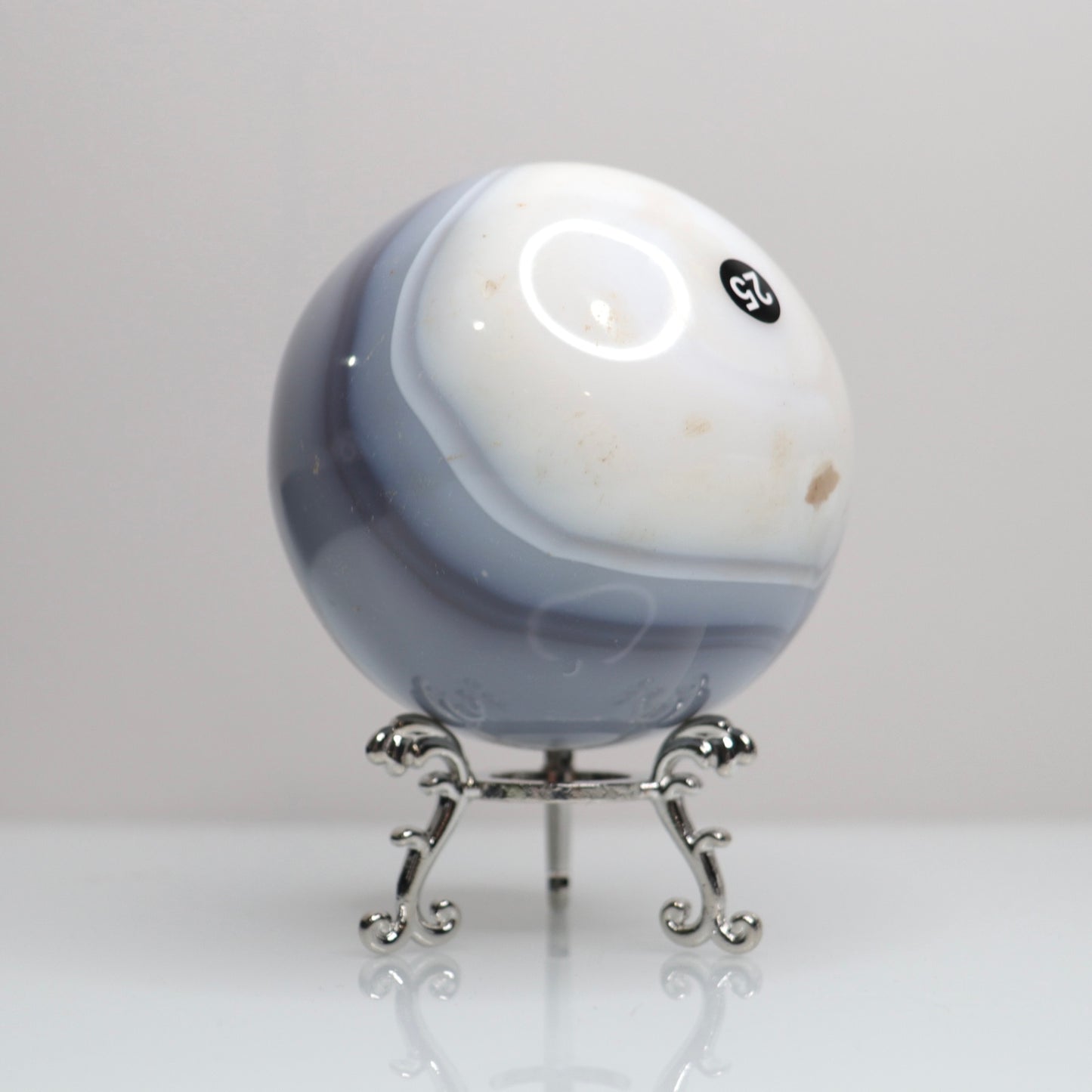Banded x Moss Agate Sphere | 25