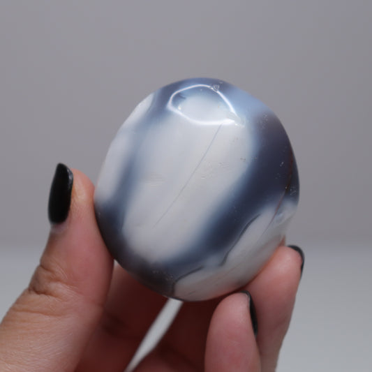 Orca Agate Palm Stone | 4