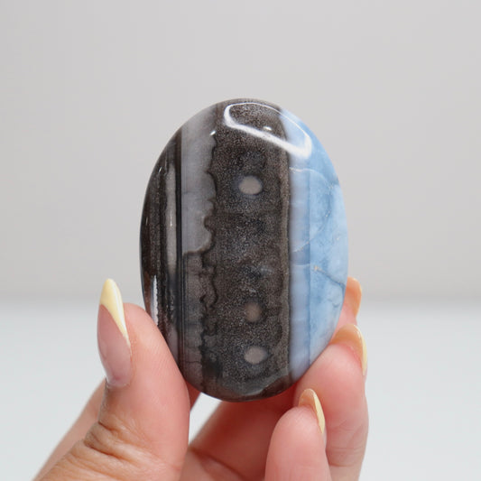 Blue Opal Palm Stone 14