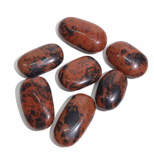 Mahogany Obsidian Palm Stones