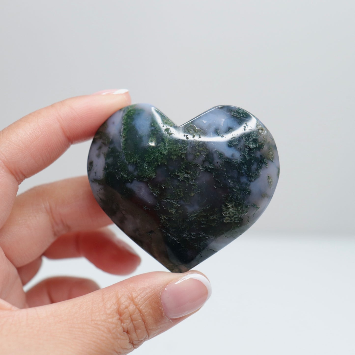 Moss Agate Heart | 57