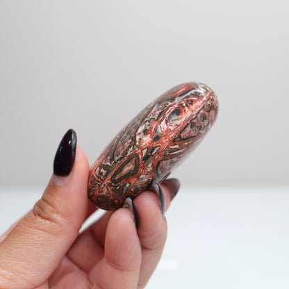 Leopard Skin Jasper Palm Stone | 32