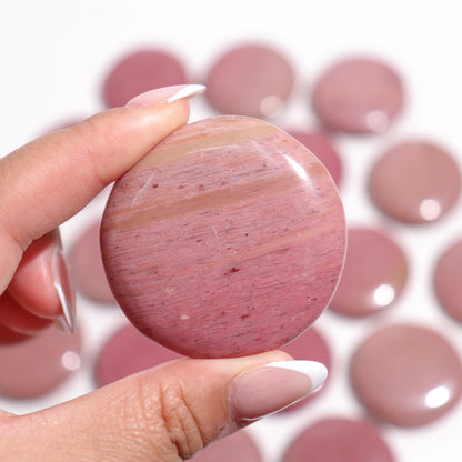 Pink Petrified Wood Flat Stones