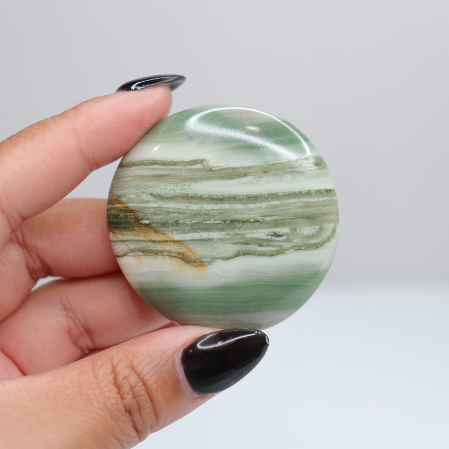 Banded Serpentine Flat Stone 20