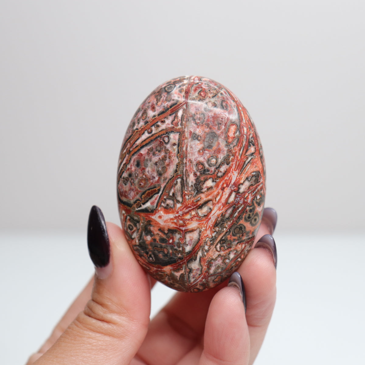 Leopard Skin Jasper Palm Stone | 32