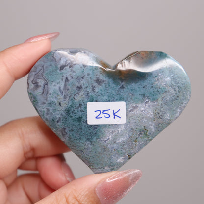 Moss Agate Heart | 27