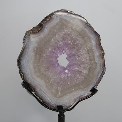 Amethyst Portal w/Green Quartz | Spinning stand
