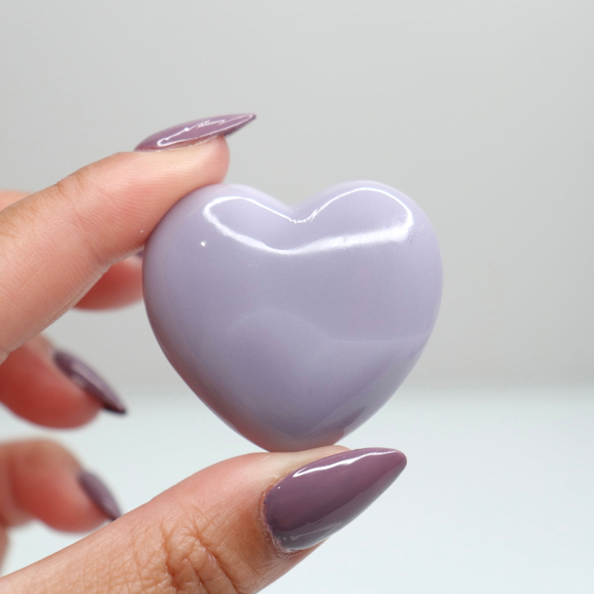 Lavender Fluorite Heart 3