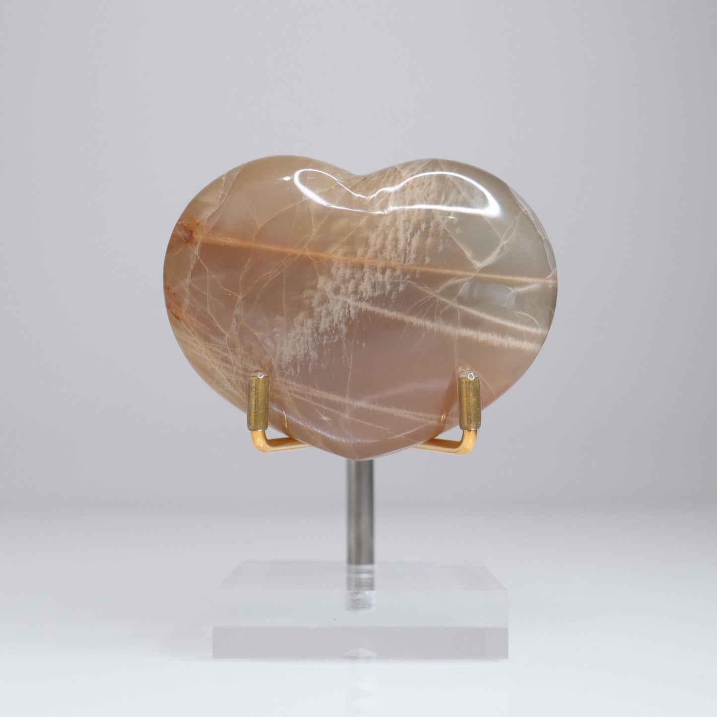 Peach Moonstone Heart | 4
