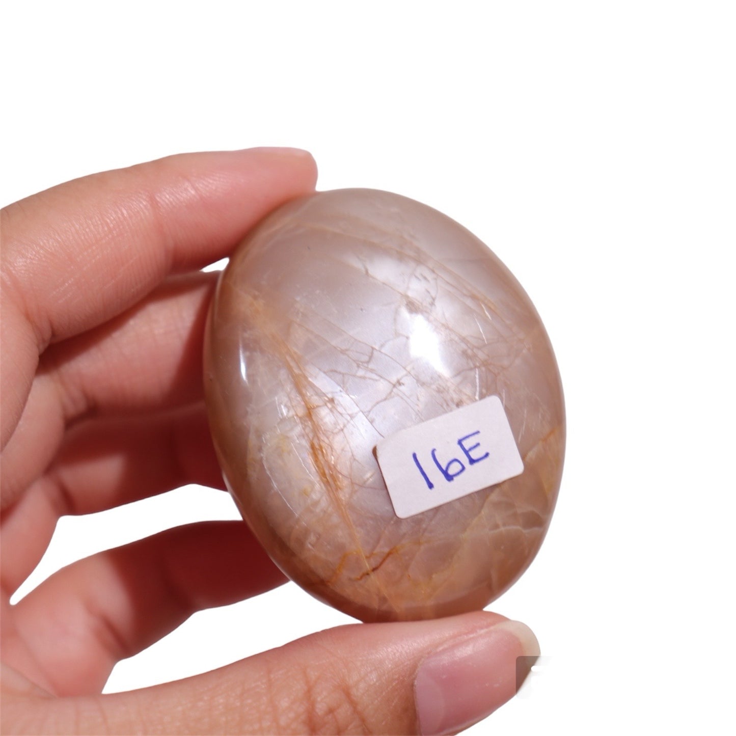 Peach Moonstone Palm Stone | 5