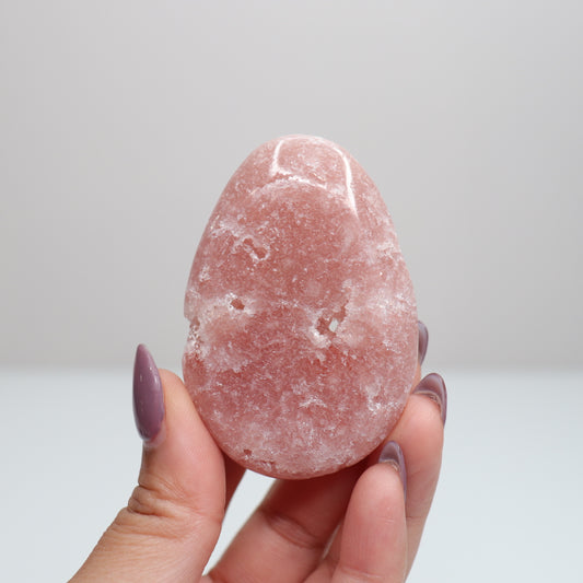 Pink Amethyst Palm Stone | 6