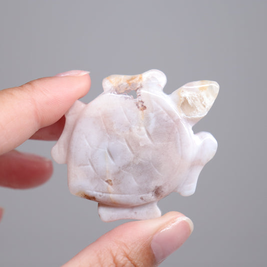 Flower Agate Turtle | 2
