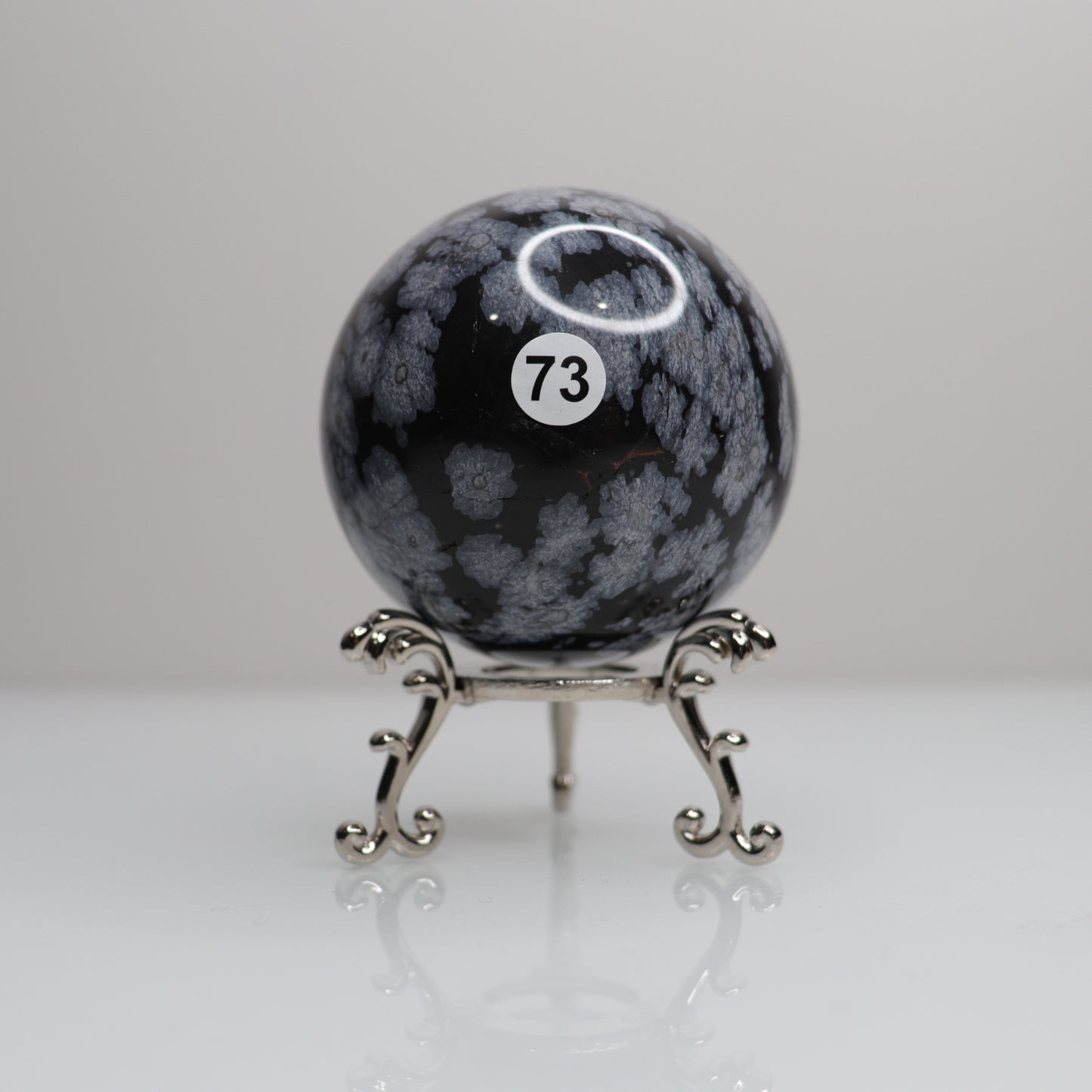 Snowflake Obsidian Sphere | 73