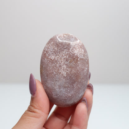 Pink Amethyst Palm Stone | 11
