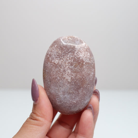 Pink Amethyst Palm Stone | 11