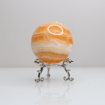 Orange Calcite Sphere | 4