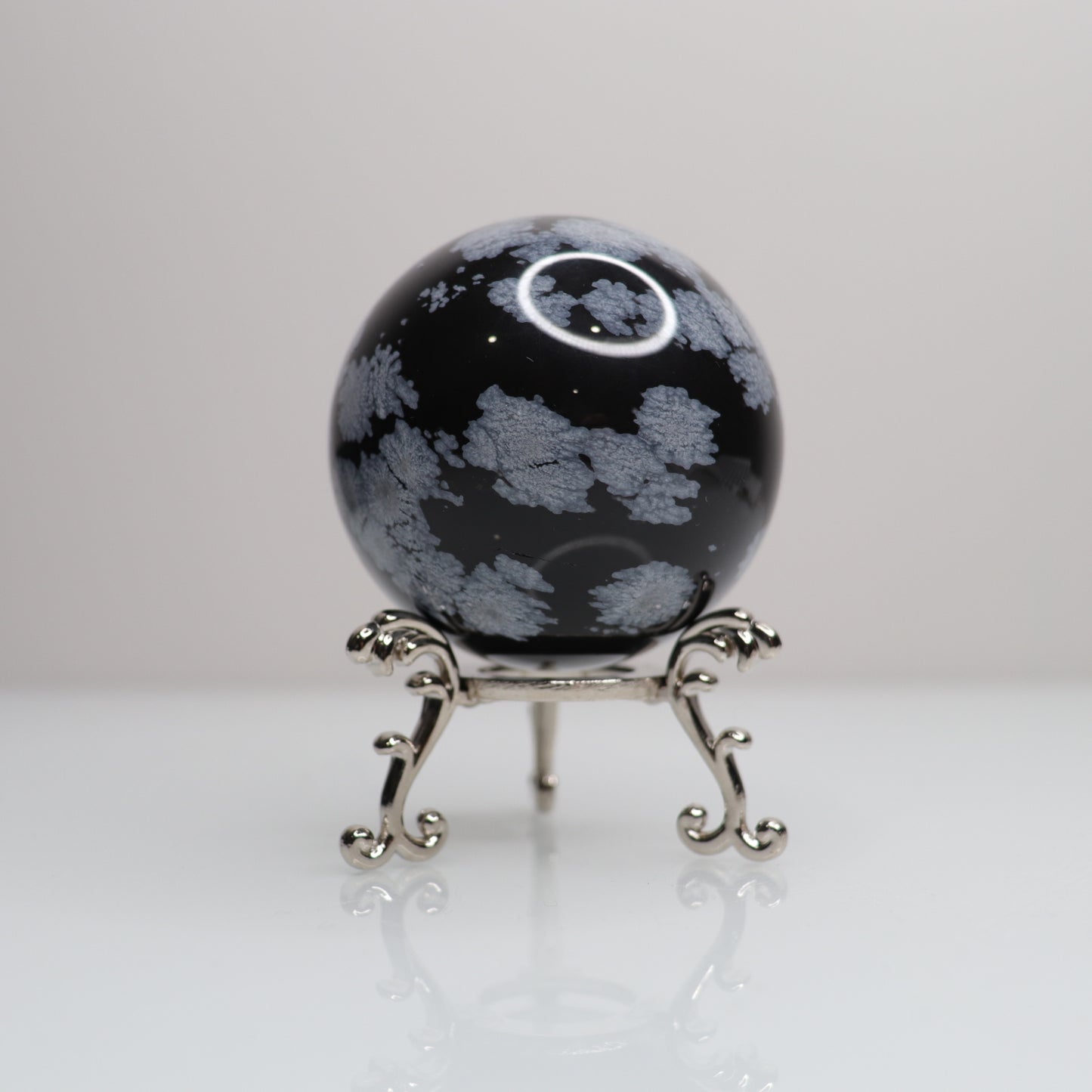 Snowflake Obsidian Sphere | 70