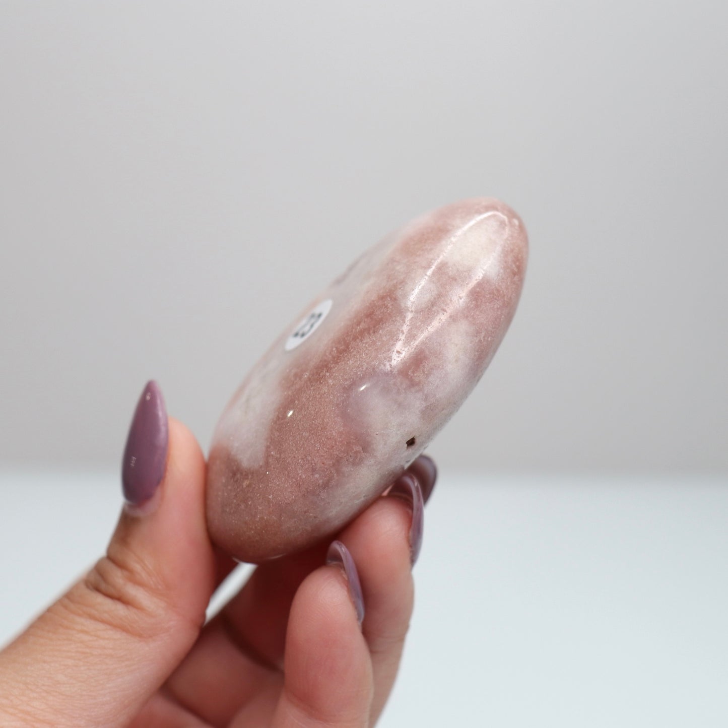 Pink Amethyst Palm Stone | 23