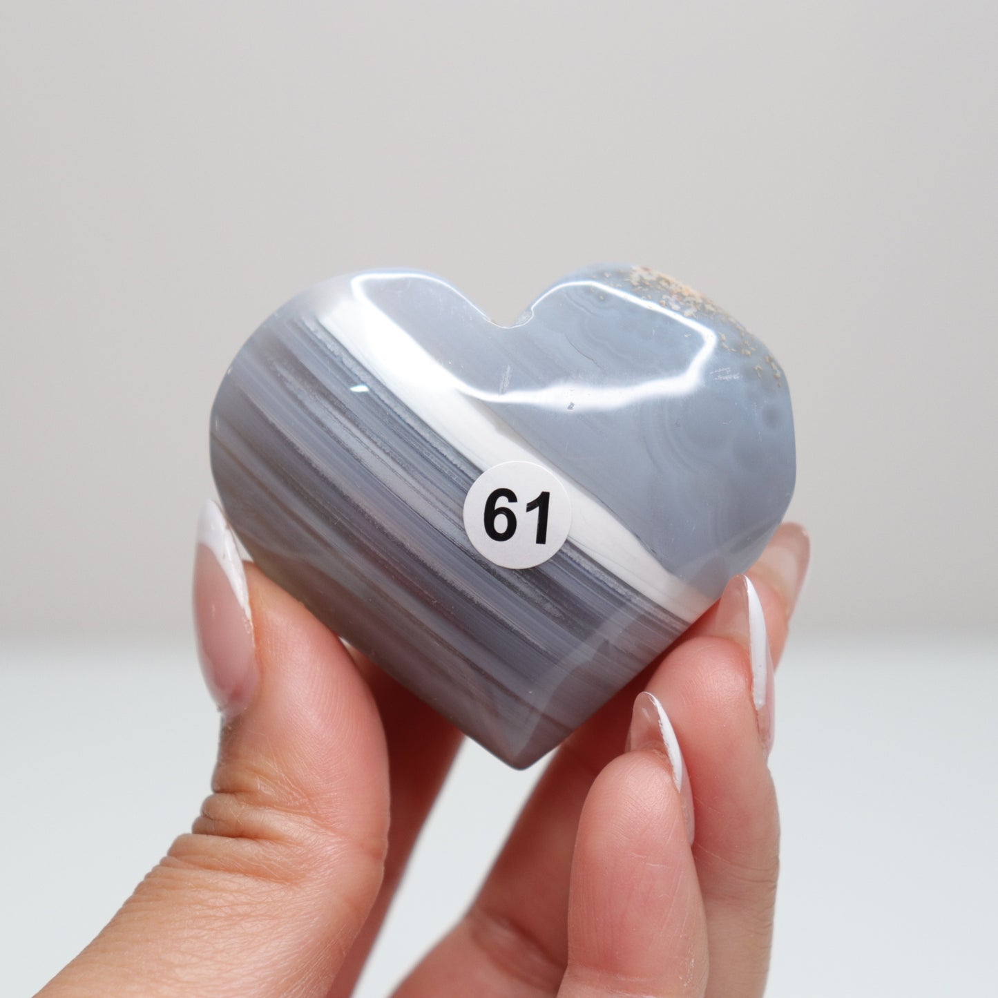 Banded Agate Heart 61