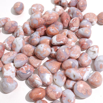 Pink Agate Tumbles