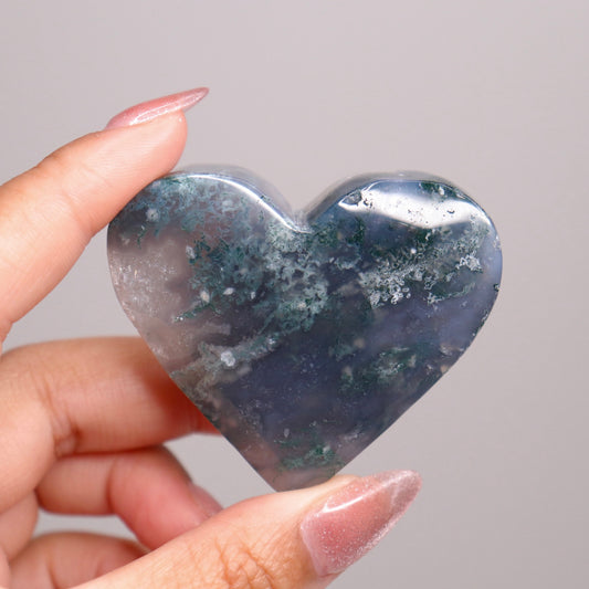 Moss Agate Heart | 23