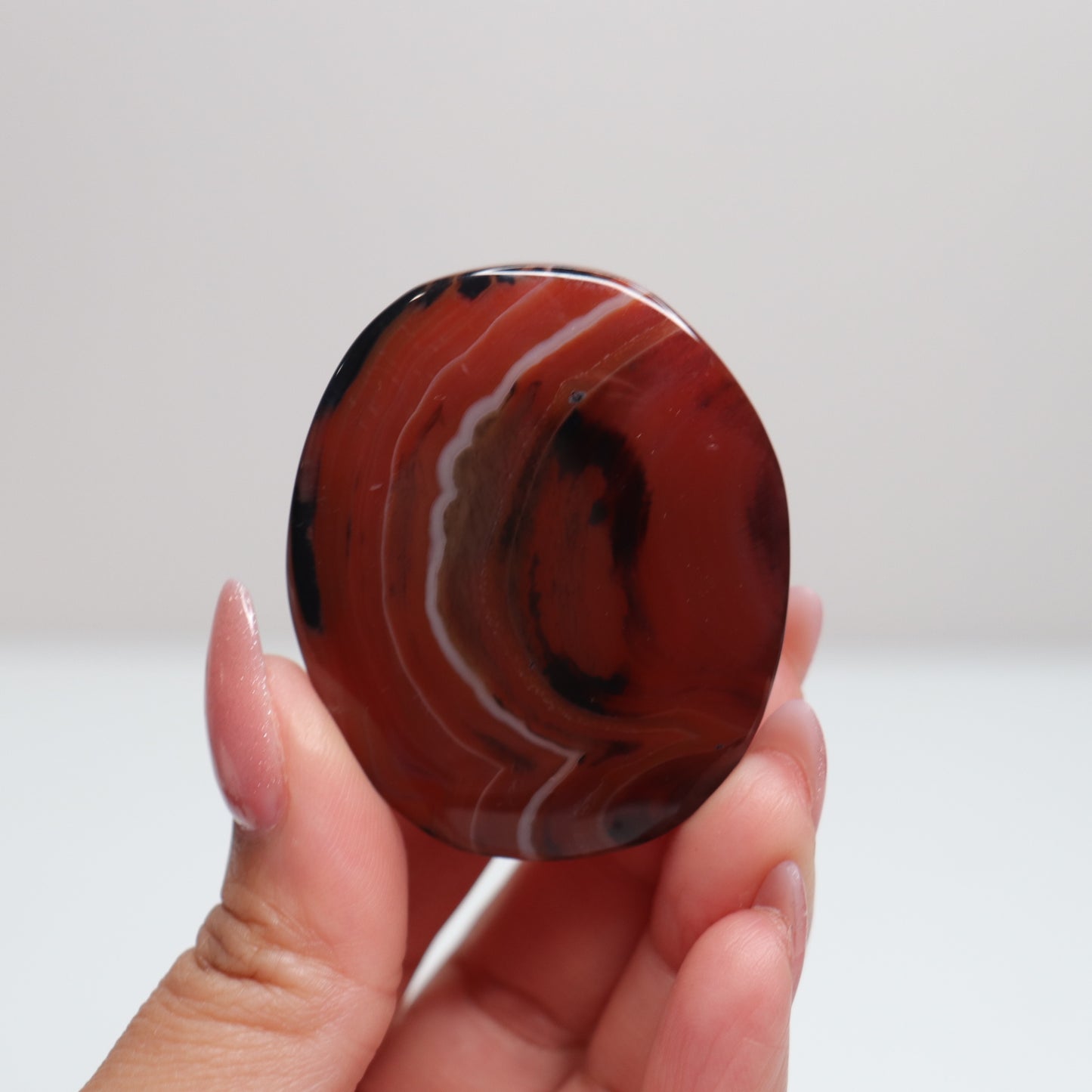 Sardonyx Palm Stone 54