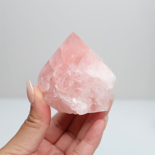 Rose Quartz Top Polished Point | 3