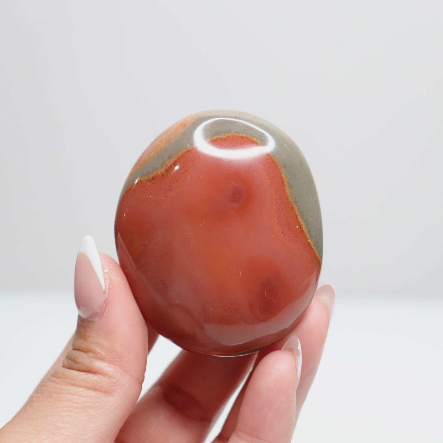 Polychrome Jasper Palm Stone | 19