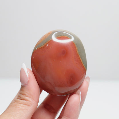 Polychrome Jasper Palm Stone | 19