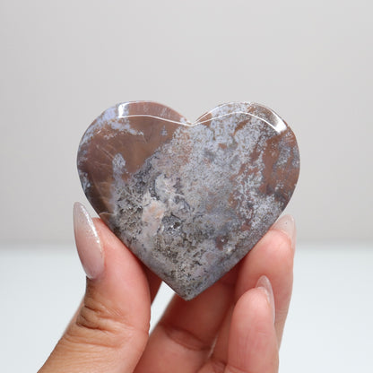 Moss Agate Heart | F