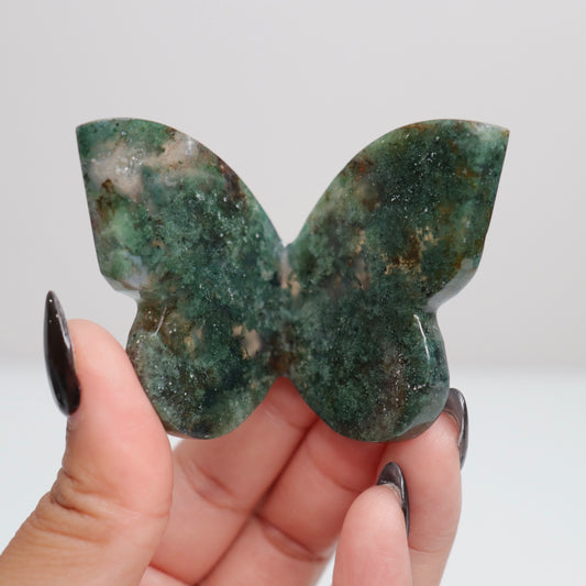 Moss Agate Butterfly 5