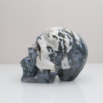 Moss Agate Skull | 5
