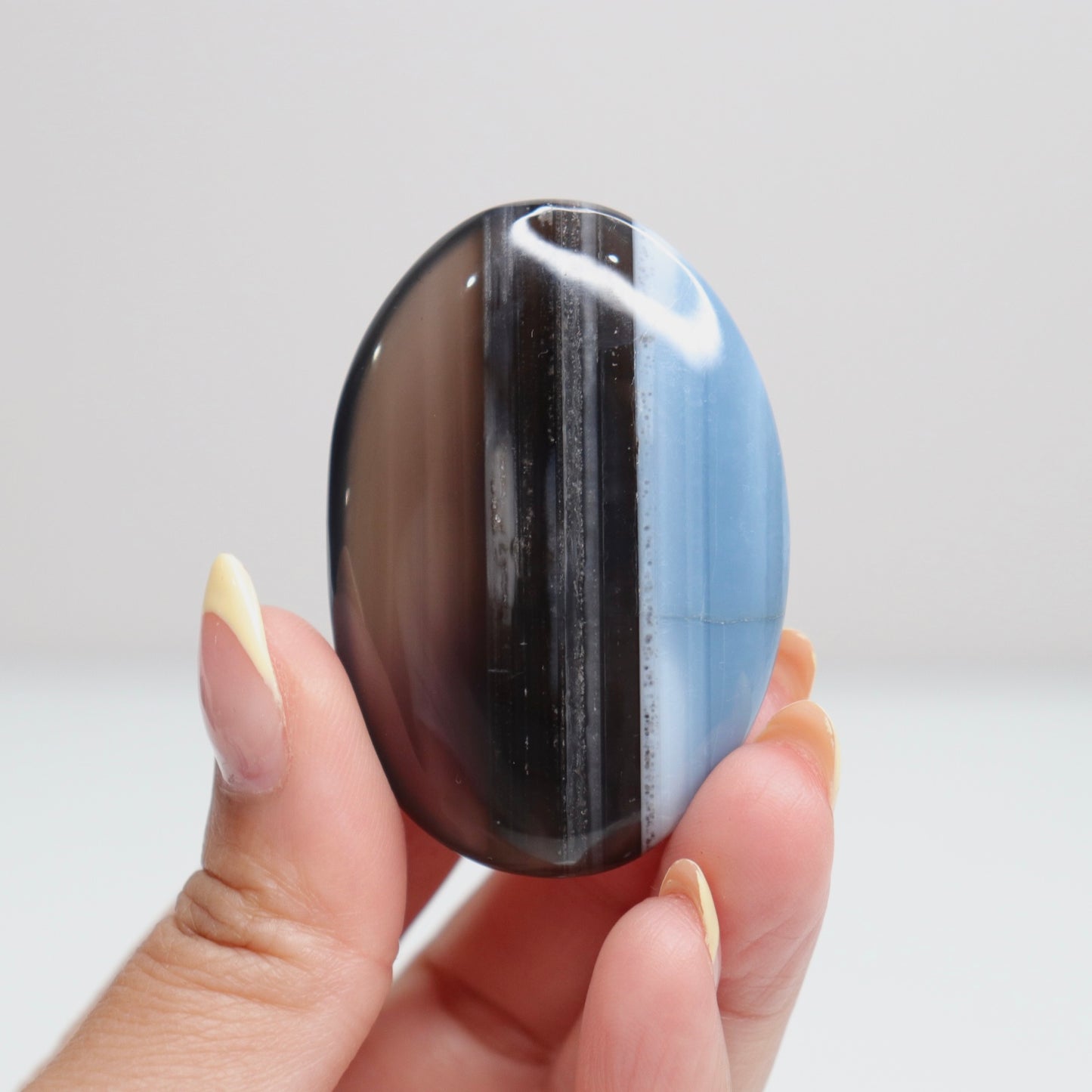 Blue Opal Palm Stone 12