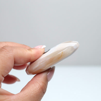 Banded Agate Palm Stone | i