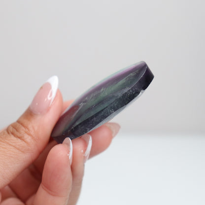 Fluorite Diamond Palm Stone 13