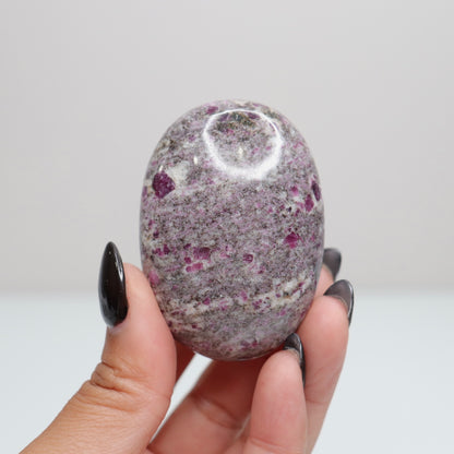 Ruby Albite Palm Stone 56