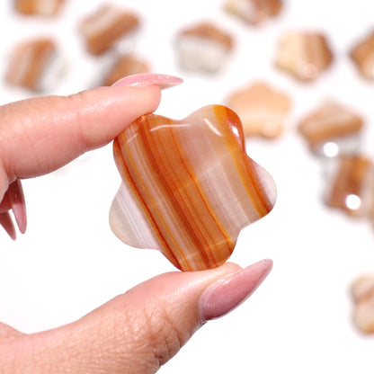 Orange Aragonite Flowers