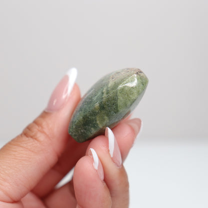 Moss Agate Heart | G
