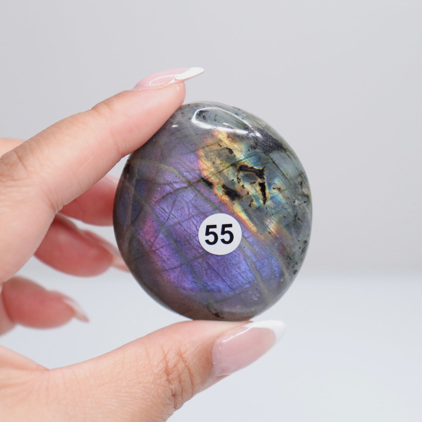 Labradorite Palm Stone 55
