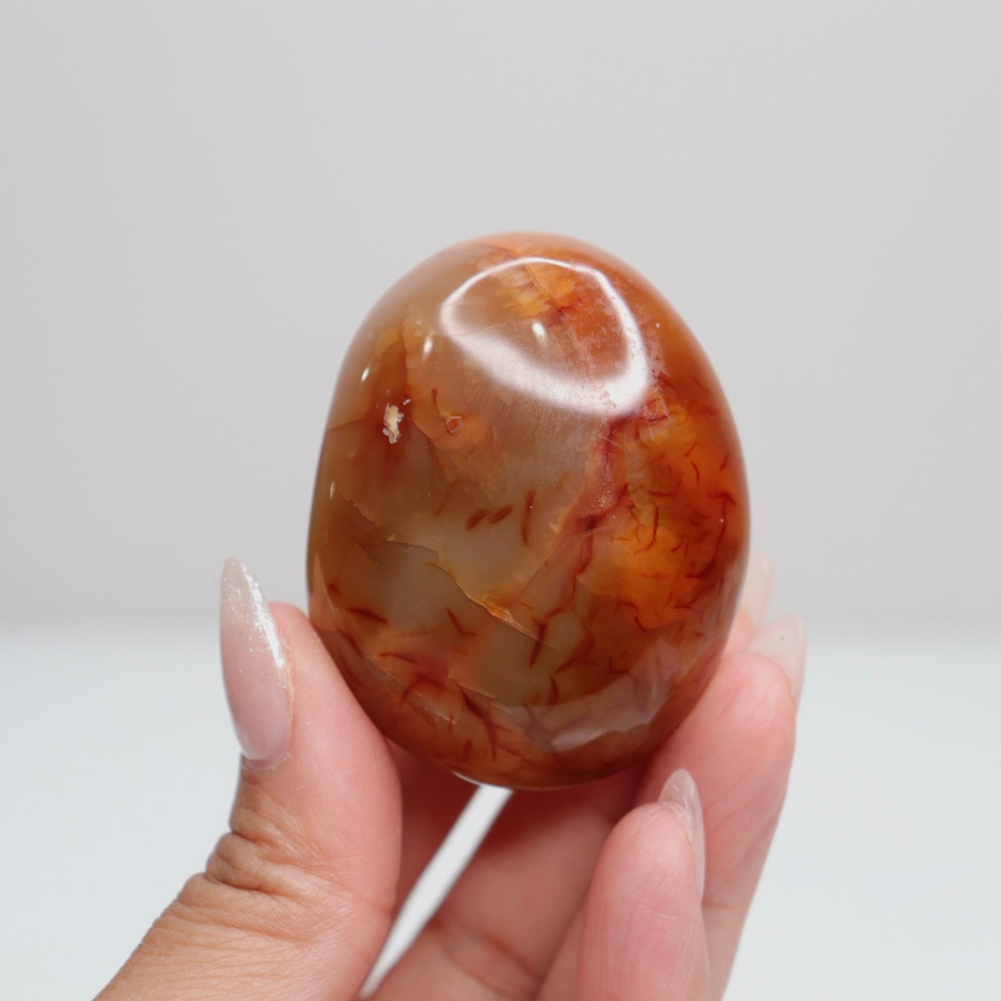 Carnelian Palm Stone 87