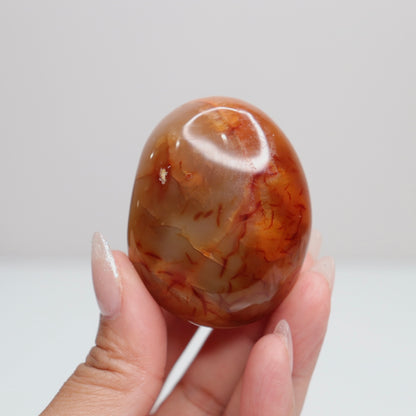 Carnelian Palm Stone 87