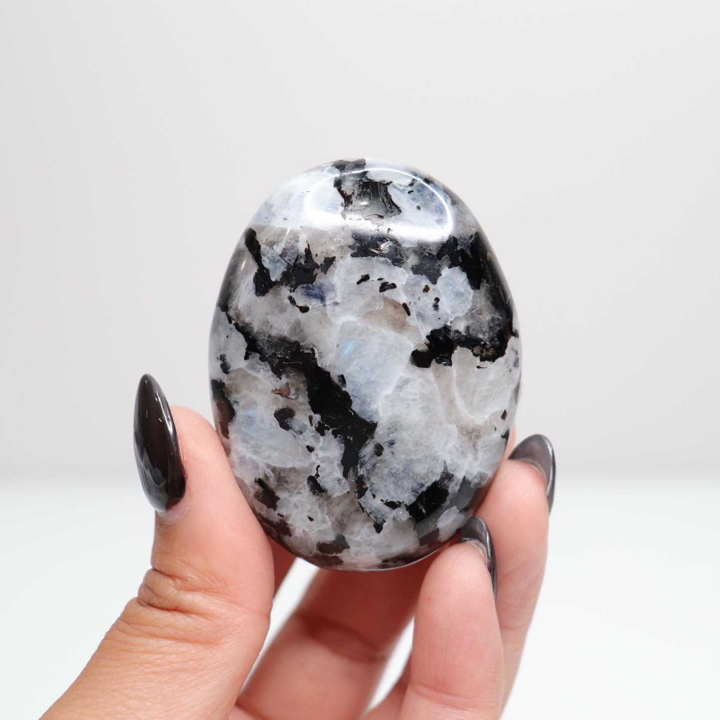 Rainbow Moonstone Palm Stone 63