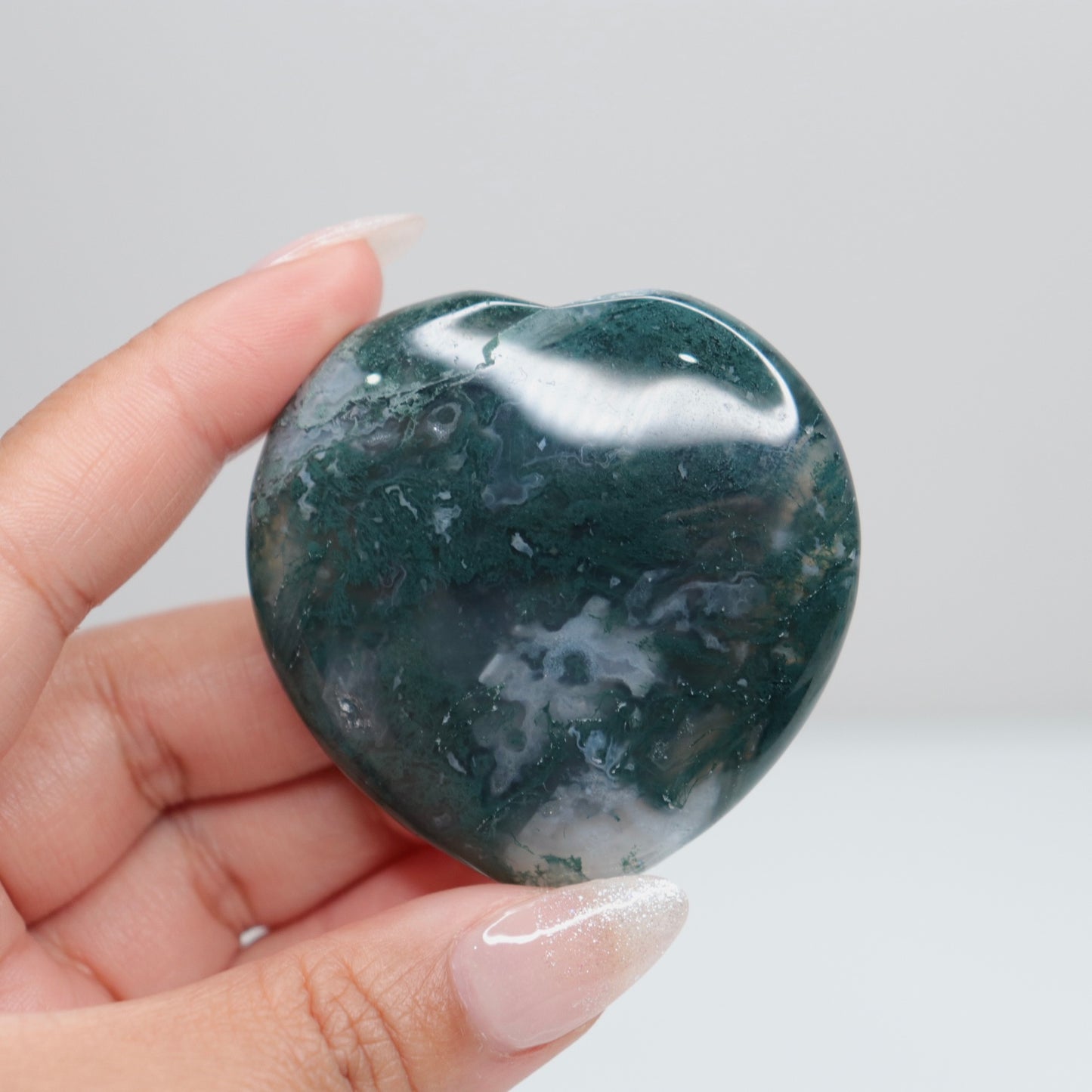 Moss Agate Heart | 60