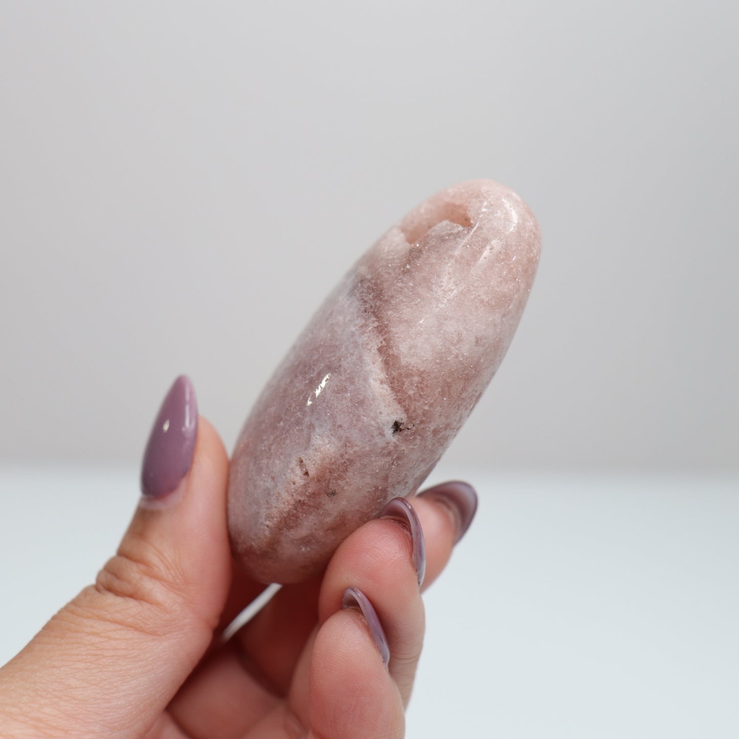 Pink Amethyst Palm Stone | 26