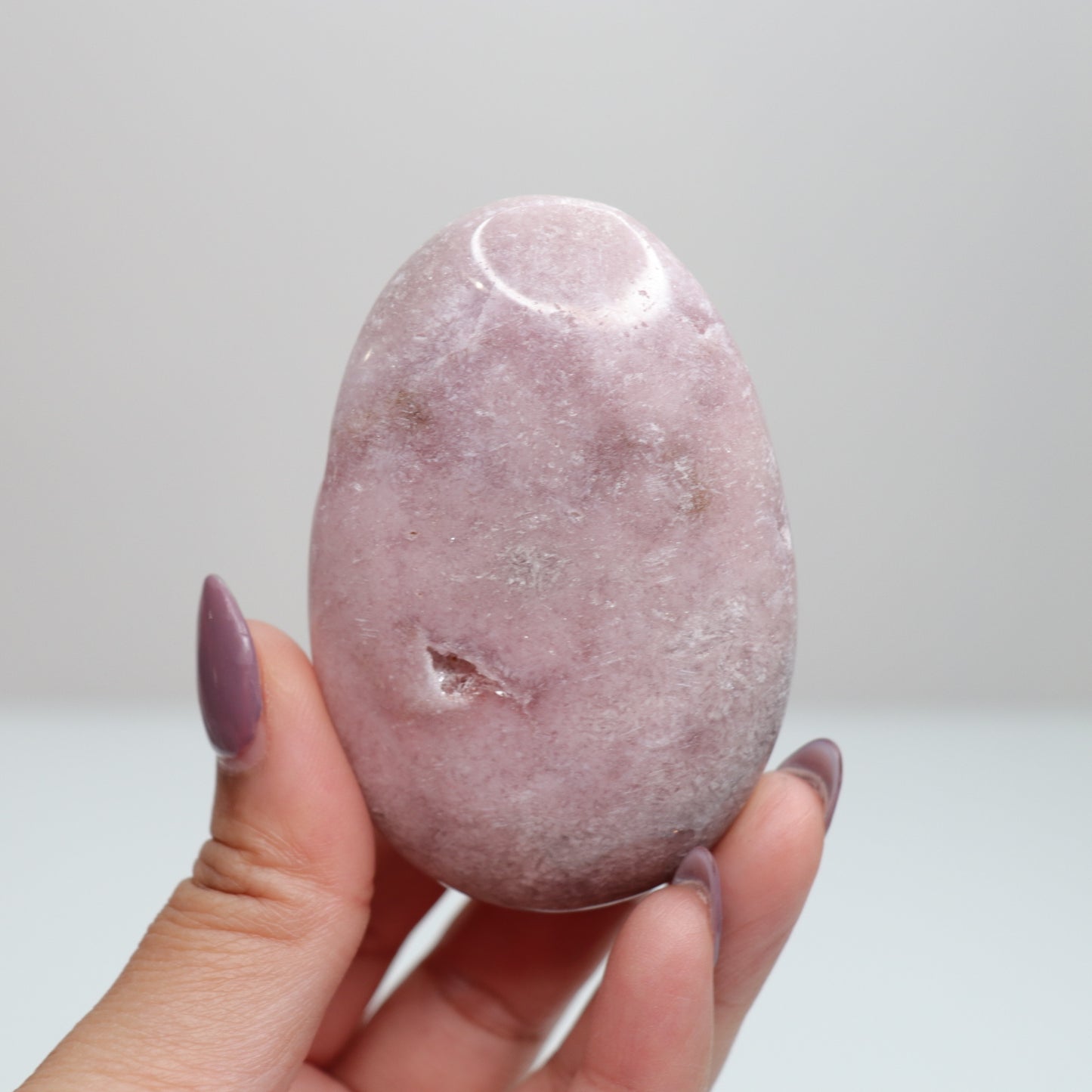 Pink Amethyst Palm Stone | 36