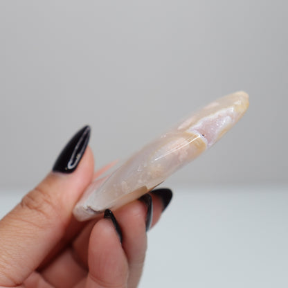 Flower Agate Palm Stone | 32