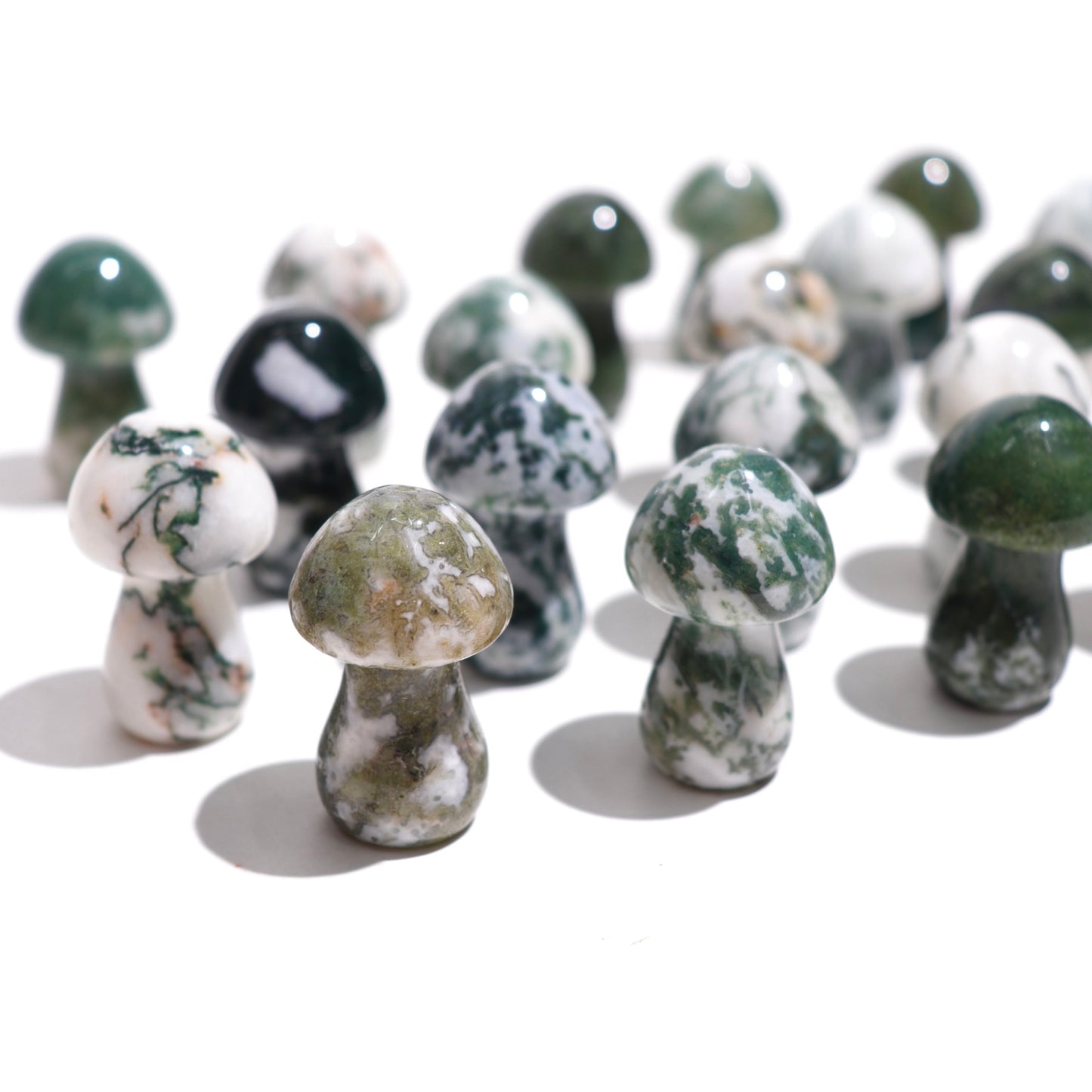 Moss Agate Mushrooms 🍄