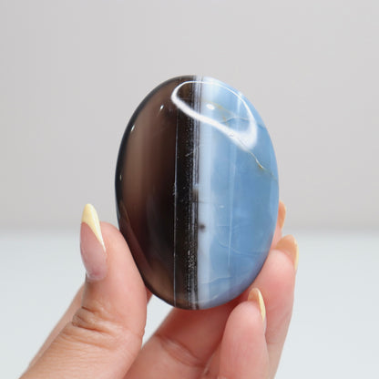 Blue Opal Palm Stone 15