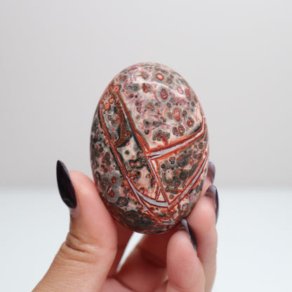 Leopard Skin Jasper Palm Stone | 31